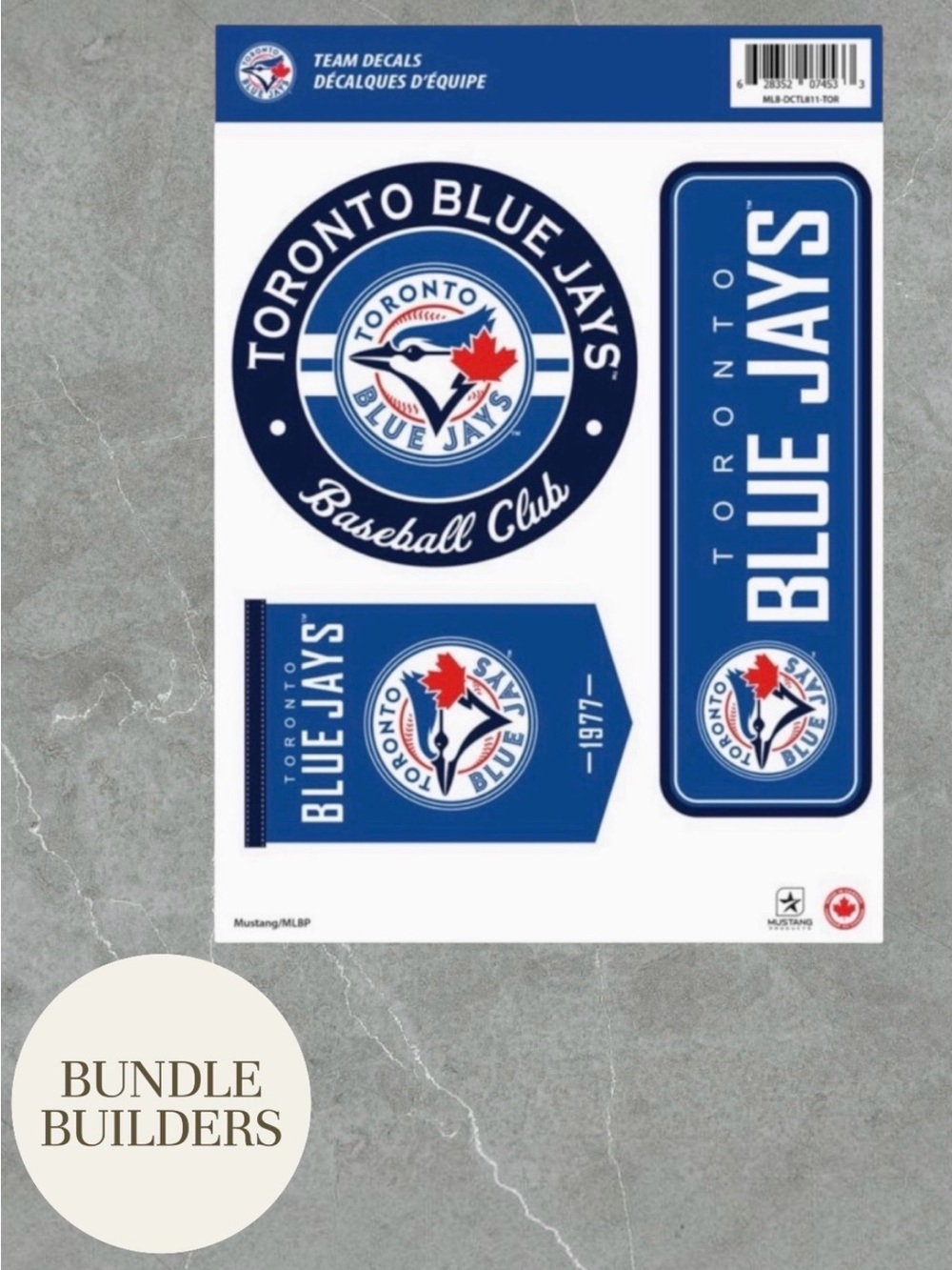 $10 Add-on | Toronto Blue Jays Team Decal Sheet